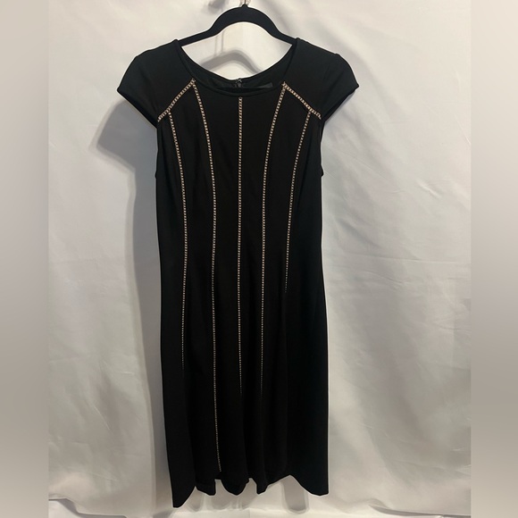 Adrianna Papell Dresses & Skirts - Adrianna Papell Black Dress with Nude Detailing Size 8